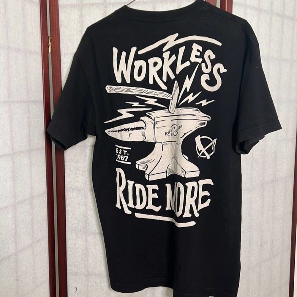 RUSTY BUTCHER MOTORCYCLE BIKER TEE SHIRT SIZE M